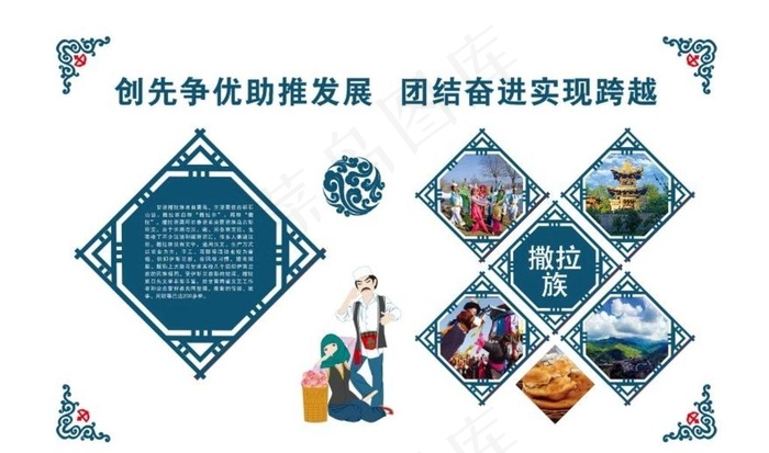民族文化墙图片cdr矢量模版下载