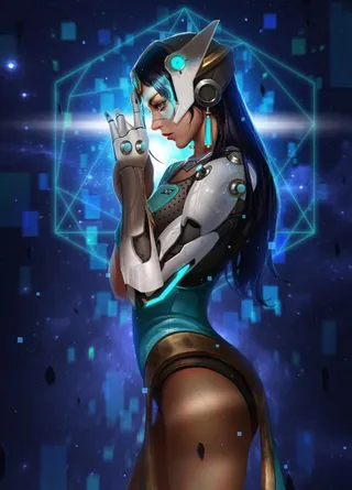 CG二次元可爱性感美女插画图片