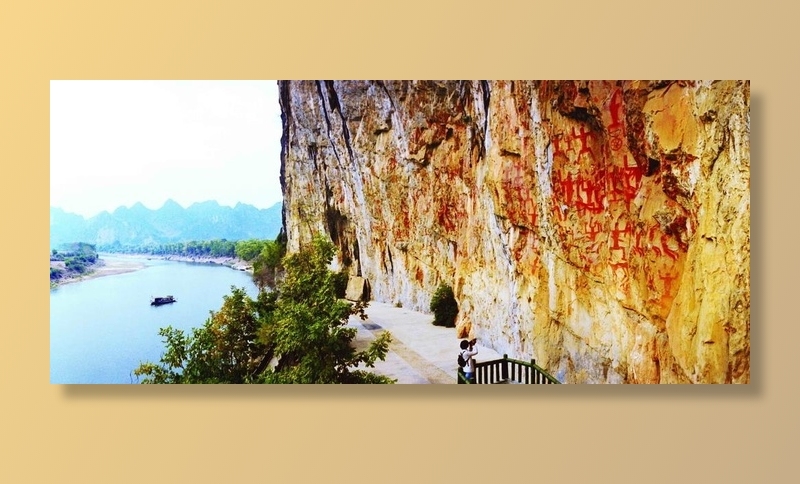 壮族艺术瑰宝宁明花山岩画图片