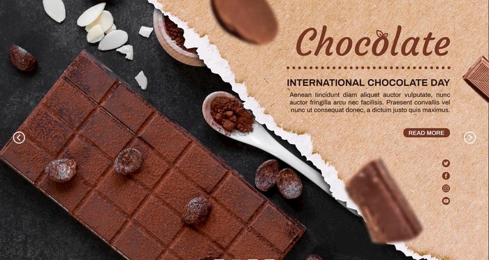 巧克力展板图片