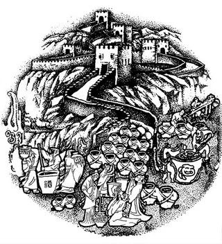 长城酿酒图图片