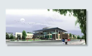 商业广场建筑效果图图片