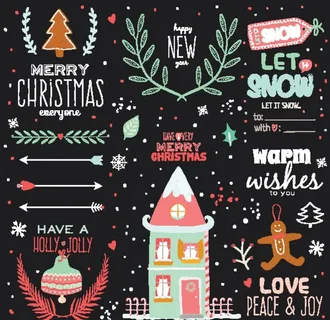 冬季圣诞节创意插画图片 冬季圣诞节创意插画图片