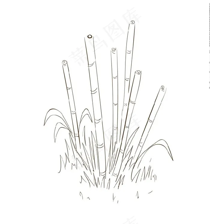 手绘树图片ai矢量模版下载