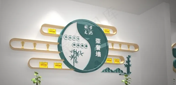 学校荣誉墙图片cdr矢量模版下载