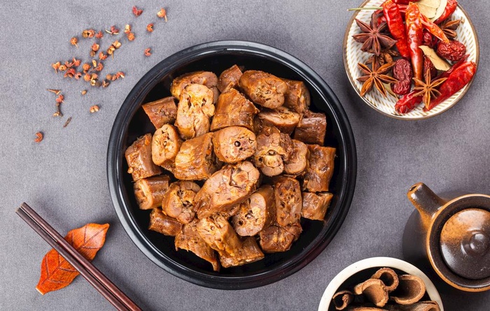 麻辣鸭脖图片