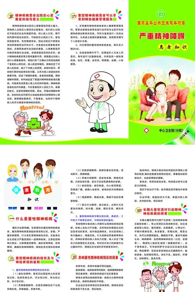 重性精神疾病图片cdr矢量模版下载