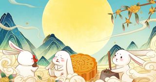 中秋节插画          图片