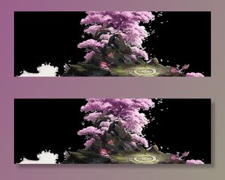 桃花 古风场景图片