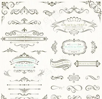 欧式花边线条图片