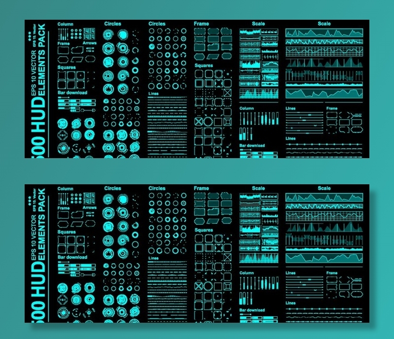 可视化ui图片eps,ai矢量模版下载