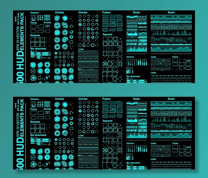 可视化ui图片eps,ai矢量模版下载