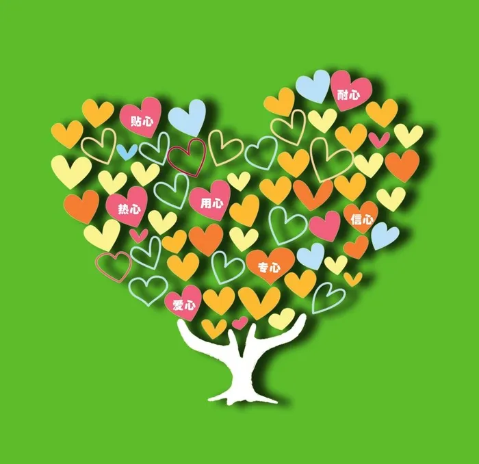 心形树图片(2551x2551)psd模版下载