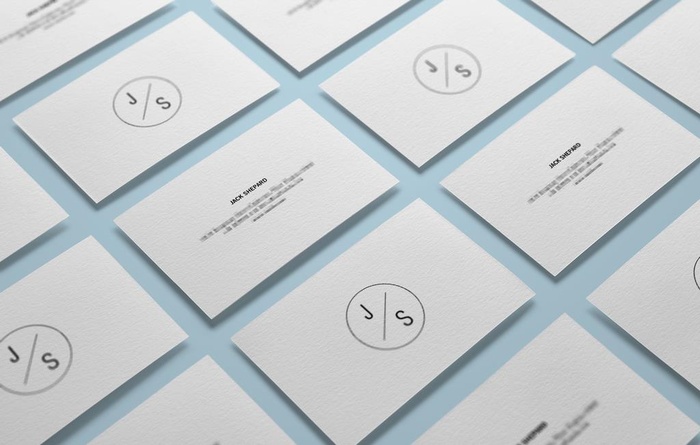 名片卡片样机实物展示效果图图片