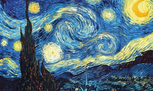 星空  梵高图片 星空  梵高图片