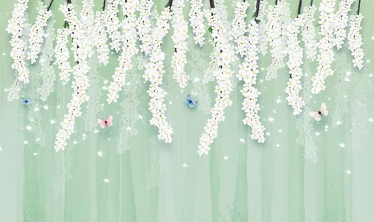 手绘花背景图片