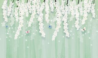 手绘花背景图片