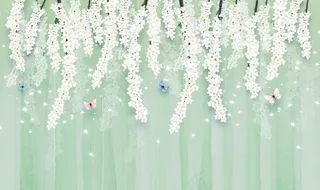 手绘花背景图片