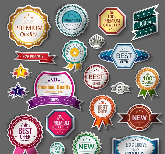 标签打折促销标贴图片