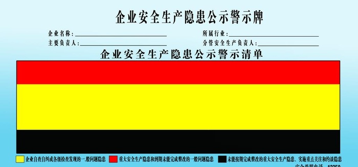 企业安全生产隐患公示警示牌图片(9449x4724)psd模版下载