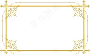 金色边框图片