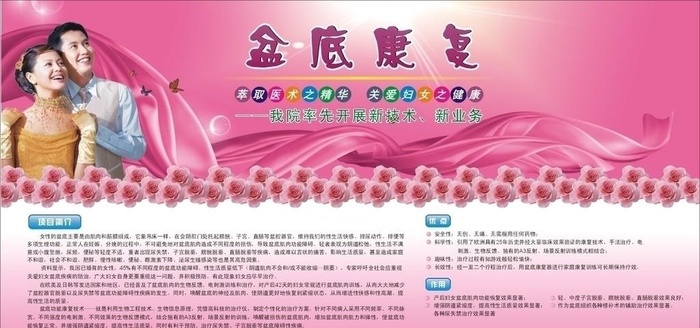 盆底康复图片cdr矢量模版下载