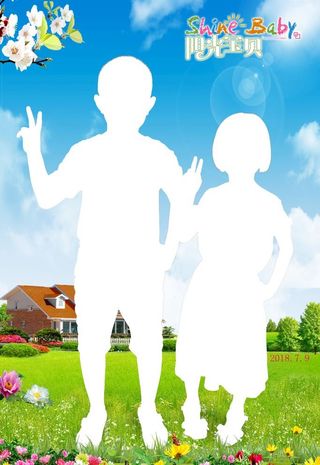 儿童摄影模板图片