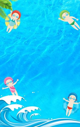 游泳背景图片