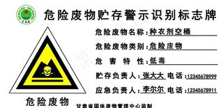 危险废物标志牌图片