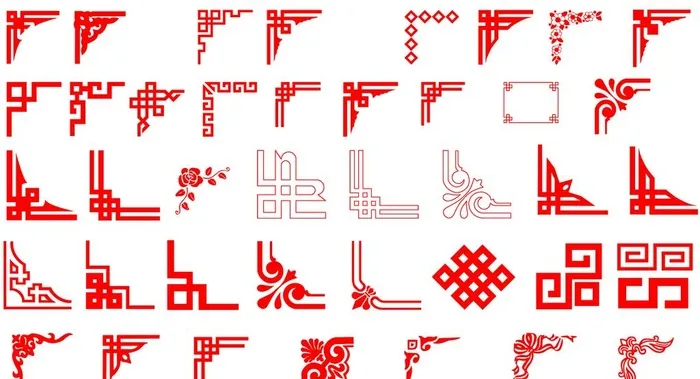 中式角花图片(3434x1969)psd模版下载