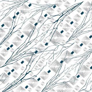树枝回字形四方连续底纹图片