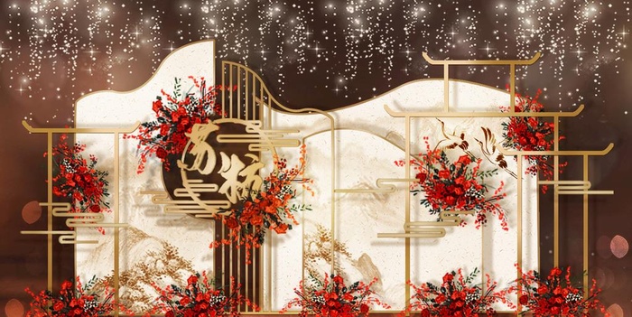 新中式婚礼图片