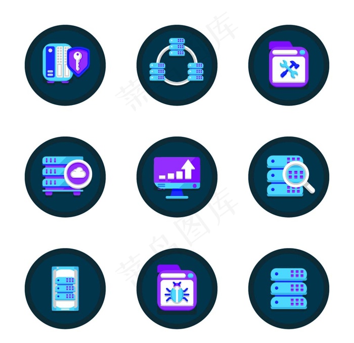 交互icon图片ai矢量模版下载
