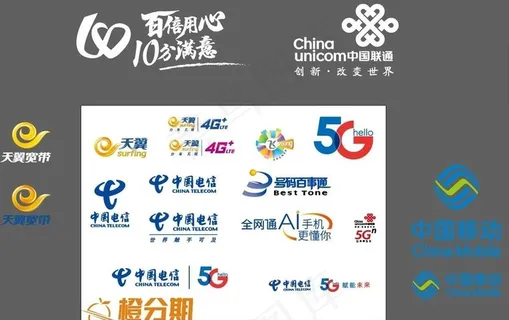 电信联通移动logo图片
