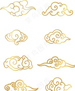 祥云矢量元素图片