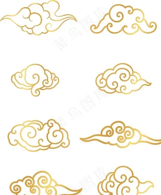 祥云矢量元素图片