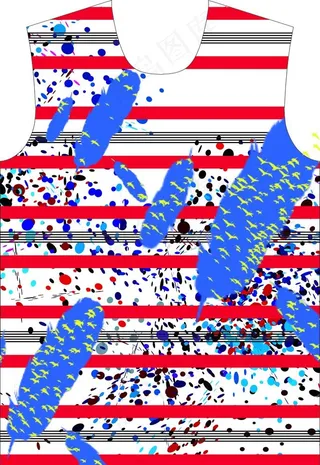 潮流男装印花图片