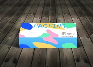 纸巾盒子包装样机图片