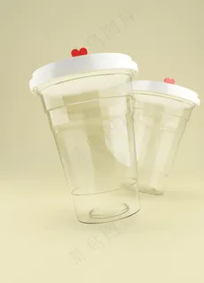 塑料杯子样机图片