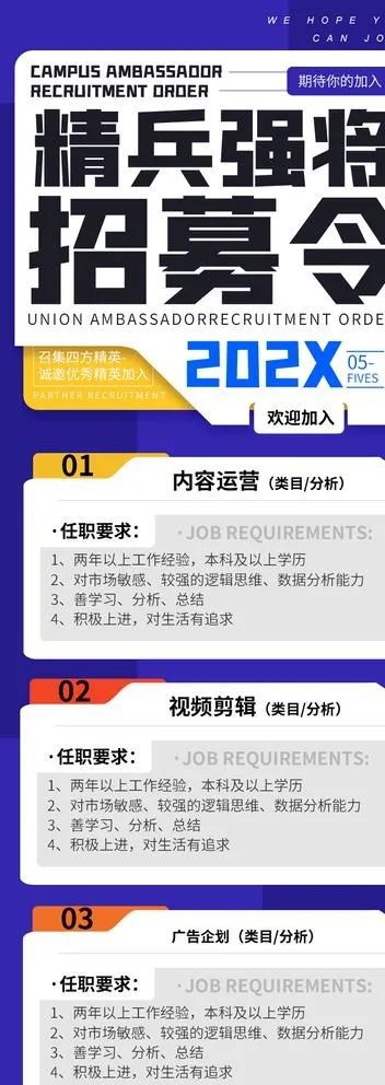 招聘长图图片(750x2000)psd模版下载