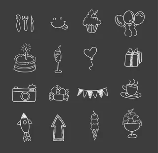 手绘饰品贴纸图片