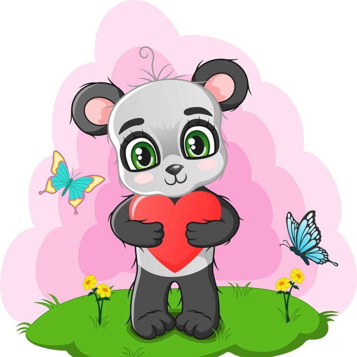 可爱卡通熊猫   图片