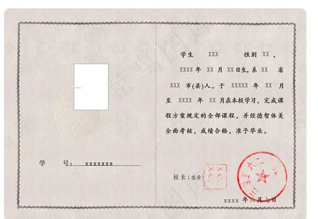 印刷毕业证图片 印刷毕业证图片
