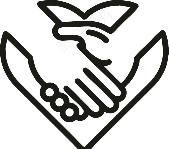 矢量握手图片