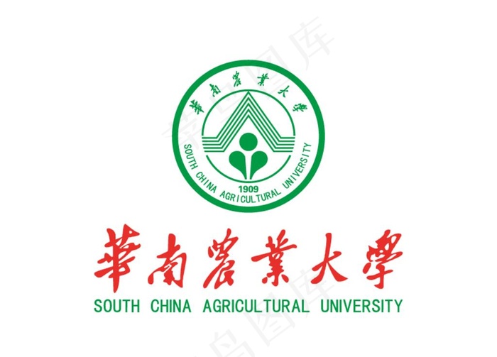 华南农业大学 校徽 LOGO图片ai矢量模版下载