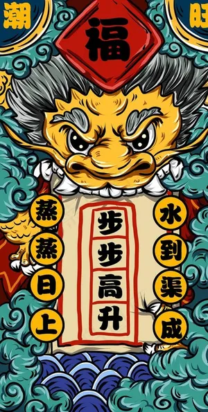 国潮手机壳图案图片