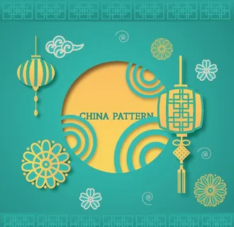 中式花纹纹理图片