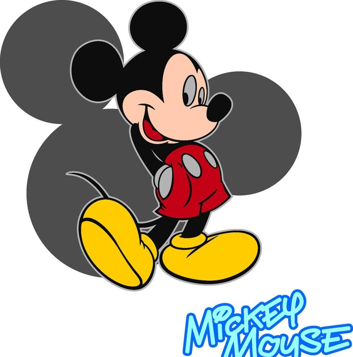 背手米奇字母图片