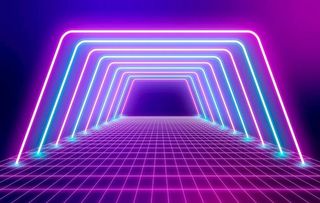 抽象霓虹灯背景图片