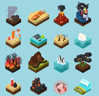 自然灾害图标图片